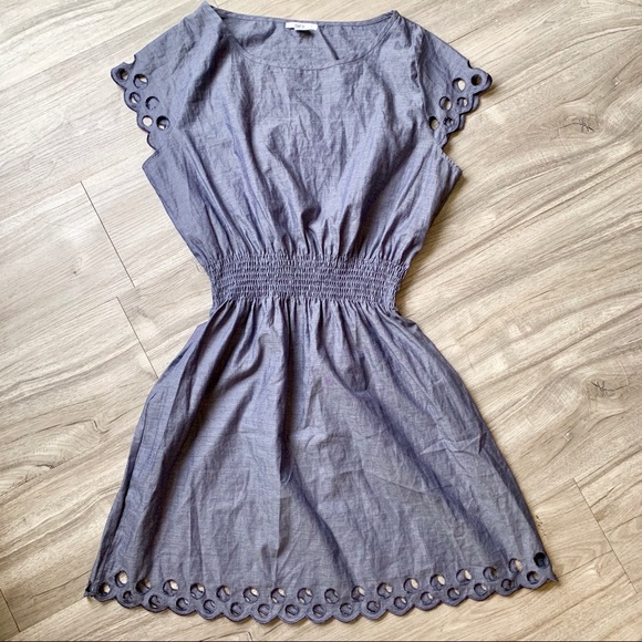 Bar III Dresses & Skirts - Bar III Smocked Waist Cotton Eyelet Dress Size XL